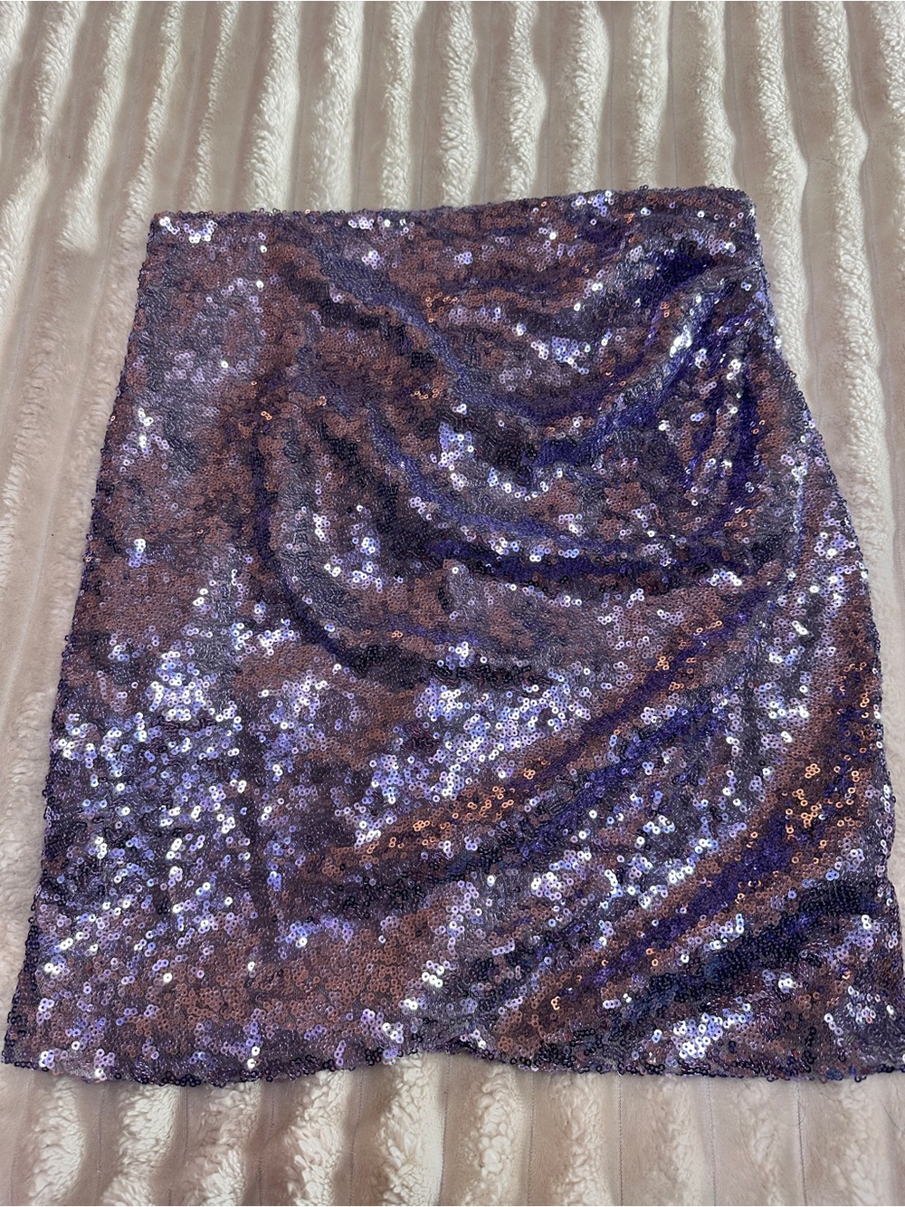 Revamp lilac sequin skirt
